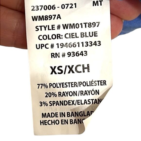 Scrub Tops Woman’s Size XS Bundle of Two Black Blue Antimicrobial ScrubStar - Picture 15 of 15